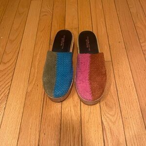 Charlotte Stone Multicolor Woven Mules